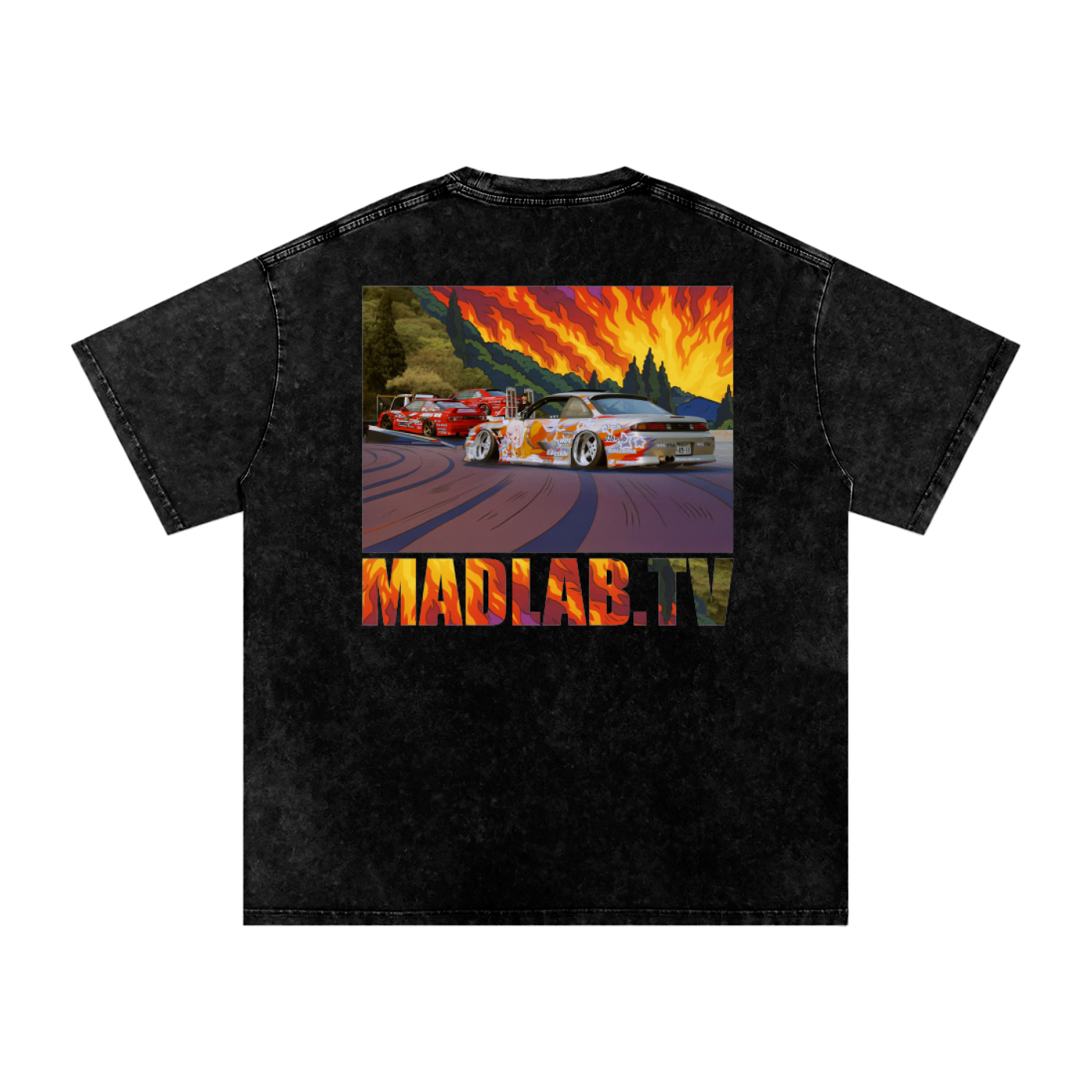 MADLAB - Flame On (Black Tee)