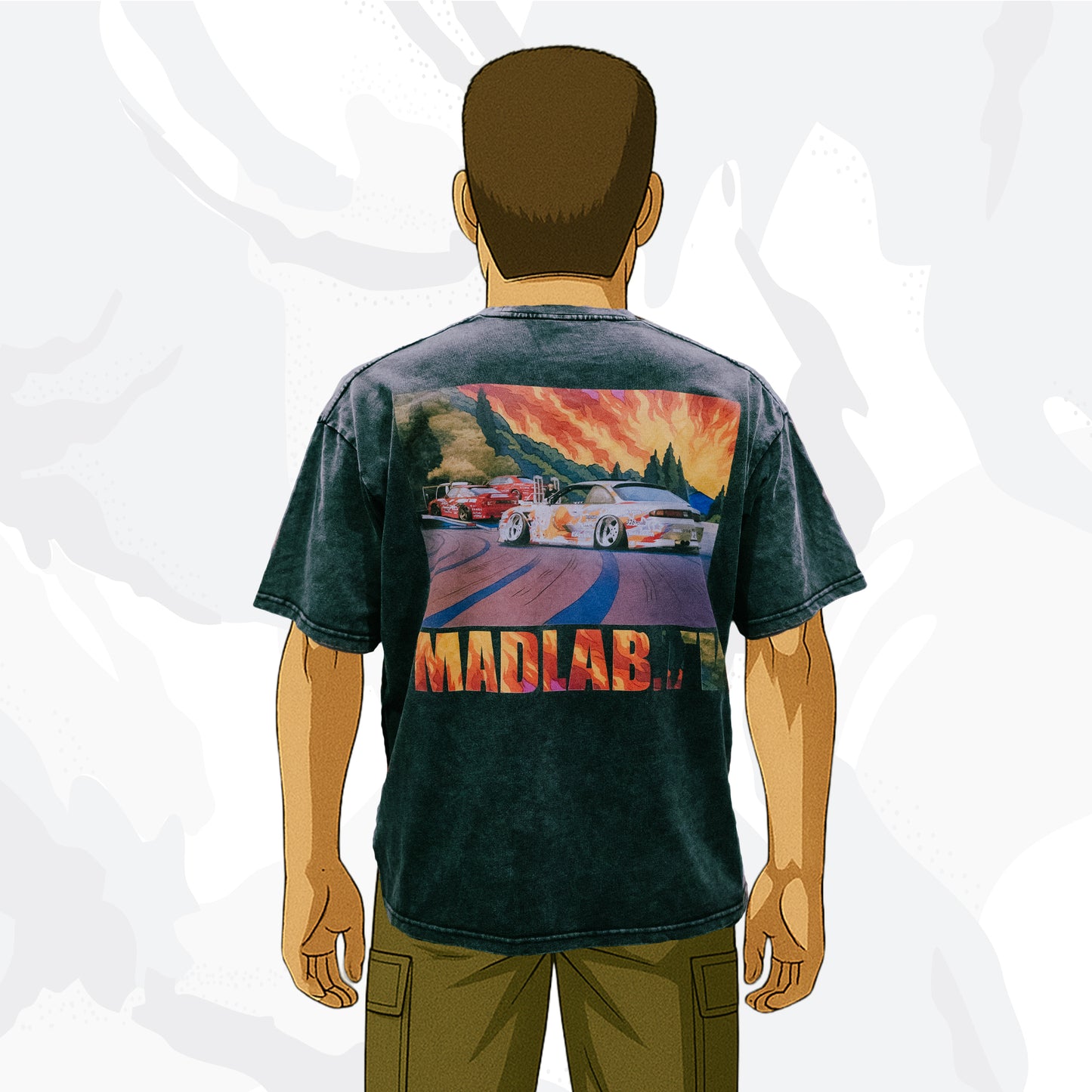 MADLAB - Flame On (Acid Wash Black)